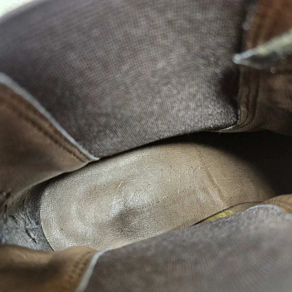 Avellini‎ Brown Suede Leather Made in Italy Ankle Boots sz 10